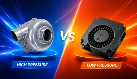 High-pressure vs low-pressure blower comparison for industrial selection guide